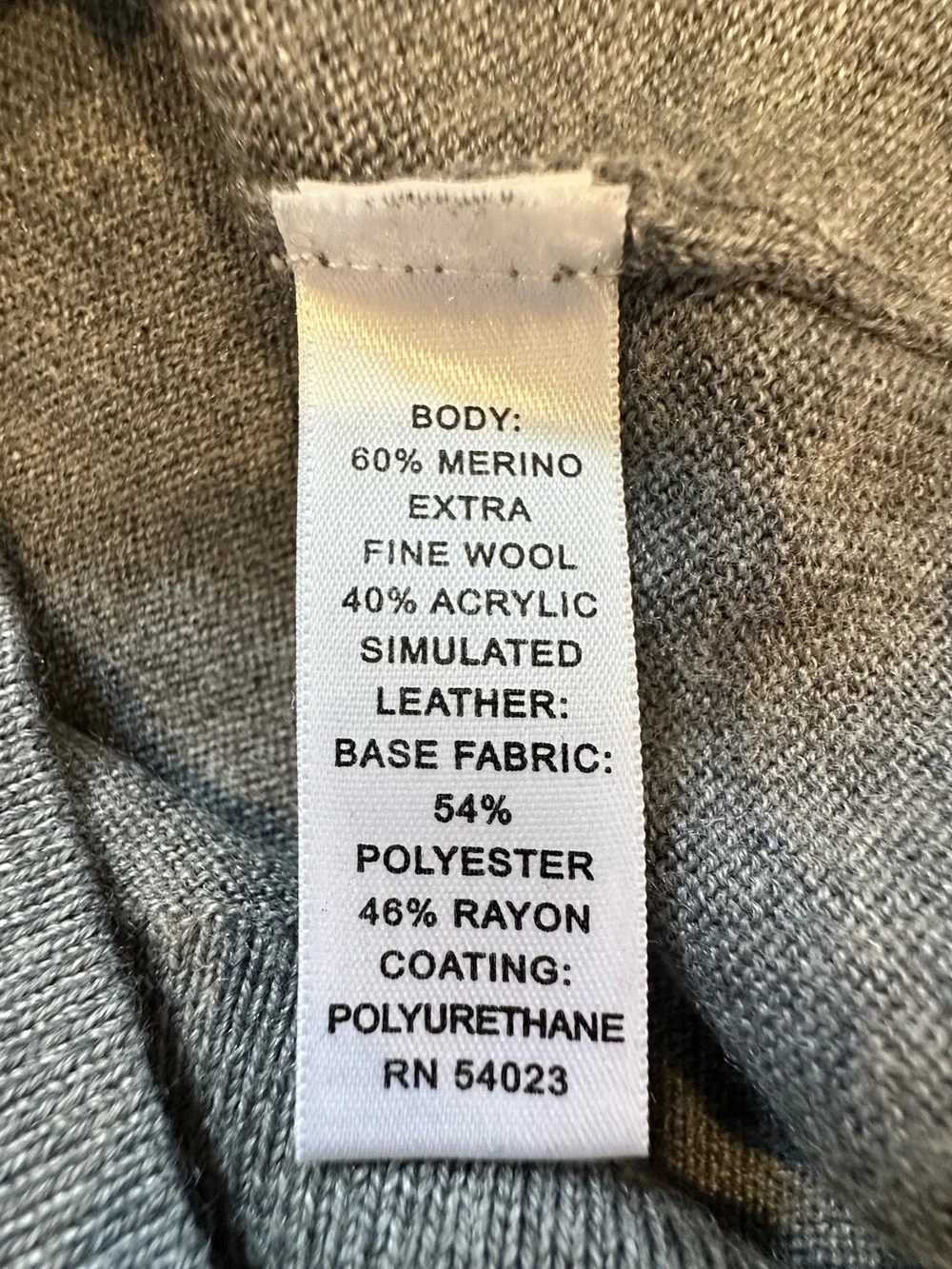 Men’s Banana Republic Quarter Zip Sweater Merino Wool Blend Gray Size M